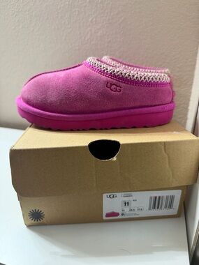 UGG Hot Pink Suede Slip-On Clog